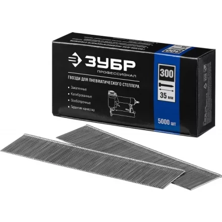 Гвозди тип 300, 35 мм, особотвердые, ЗУБР &quot;ПРОФЕССИОНАЛ&quot; 31830-35, 5000 шт 31830-35 купить в Уфе