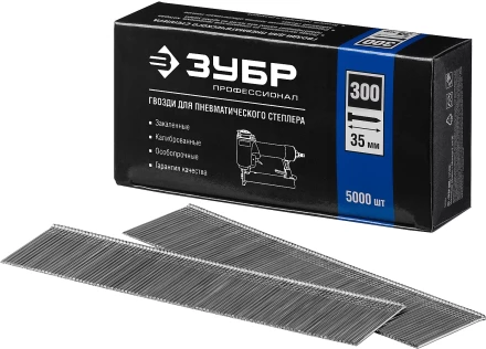 Гвозди тип 300, 35 мм, особотвердые, ЗУБР &quot;ПРОФЕССИОНАЛ&quot; 31830-35, 5000 шт 31830-35 купить в Уфе
