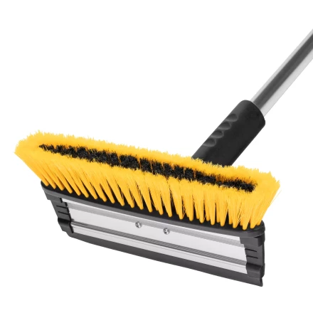 Щетка-сметка для снега со скребком Denzel, телескоп, поворотная голова, водосгон, 900-1200 мм 55308 купить в Уфе