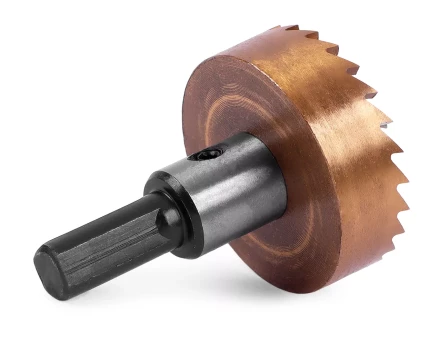 HSS-TiN коронка MESSER 38мм с центр. сверлом и толкающей пружиной для  лист. материала  до 2 мм ц/х купить в Уфе