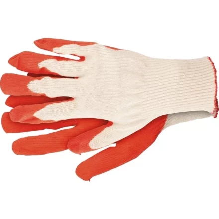 Перчатки х/б облив из натурального латекса 13 класс артикул 67856 купить в Уфе