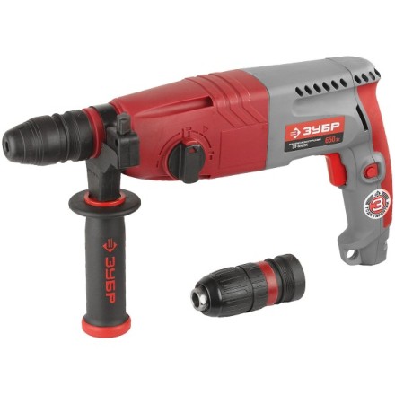Перфоратор ЗУБР, SDS-plus, БЗП , 650 Вт, кейс ЗП-650ЭК купить в Уфе