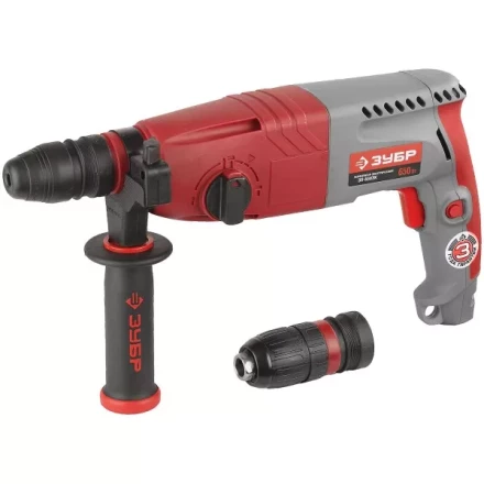 Перфоратор ЗУБР, SDS-plus, БЗП , 650 Вт, кейс ЗП-650ЭК купить в Уфе