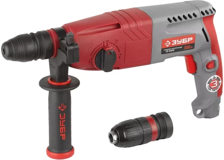 Перфоратор ЗУБР, SDS-plus, БЗП , 650 Вт, кейс ЗП-650ЭК купить в Уфе