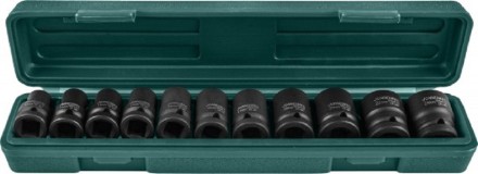 Набор головок торцевых ударных 1/2&quot;DR 10-24мм  11предметов Jonnesway S03A4111S 47183 купить в Уфе