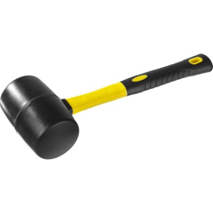 Киянка STAYER &quot;PROFESSIONAL&quot; резиновая ЧЕРНАЯ, с фиберглассовой ручкой, 900г 2054-90 купить в Уфе