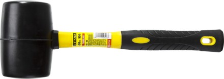 Киянка STAYER &quot;PROFESSIONAL&quot; резиновая ЧЕРНАЯ, с фиберглассовой ручкой, 900г 2054-90 купить в Уфе
