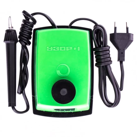 Электроприбор для выжигания по дереву &quot;Узор 1&quot; с подставкой запасная игла 5 проекций Сибртех. 91304 купить в Уфе