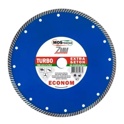 Диск алмазный по бетону Turbo Extra Econom MOS-DISTAR 250*2,6*7*25,4 mm