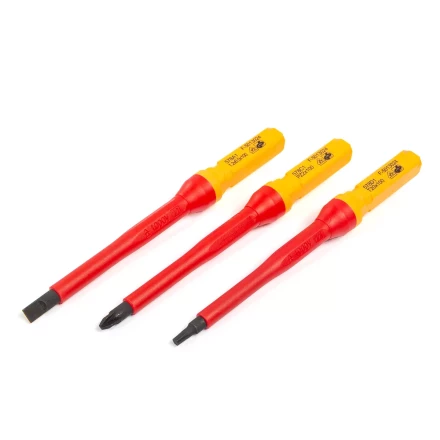 Диэлектрическая Т-образная отвертка КВТ VDE НИО-4412-Т со сменными битами, 12 шт. (87128) купить в Уфе