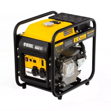 Генератор инверторный GT-2500iF, 2.5 кВт, 230 В, бак 5 л, открытый корпус, ручной старт Denzel 94704 купить в Уфе