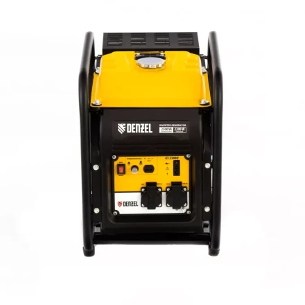 Генератор инверторный GT-2500iF, 2.5 кВт, 230 В, бак 5 л, открытый корпус, ручной старт Denzel 94704 купить в Уфе