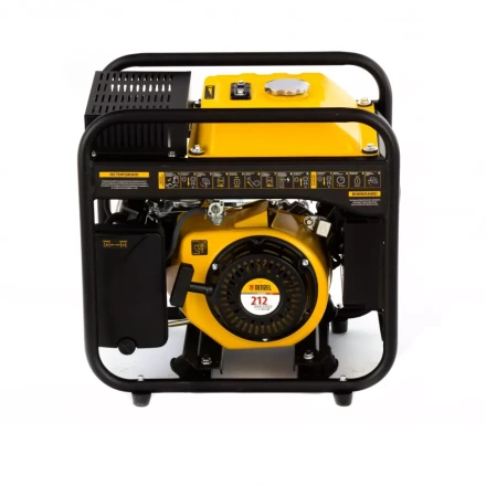 Генератор инверторный GT-2500iF, 2.5 кВт, 230 В, бак 5 л, открытый корпус, ручной старт Denzel 94704 купить в Уфе