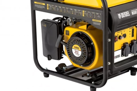 Генератор инверторный GT-2500iF, 2.5 кВт, 230 В, бак 5 л, открытый корпус, ручной старт Denzel 94704 купить в Уфе