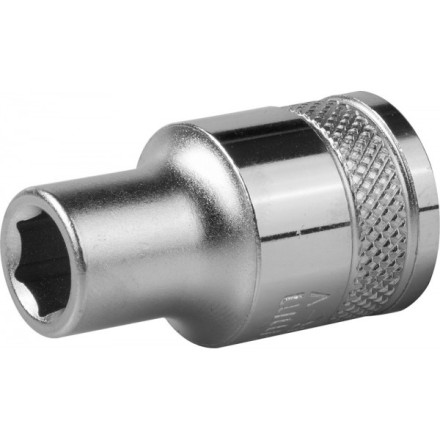 Торцовая головка KRAFTOOL &quot;INDUSTRIE QUALITAT&quot;, Cr-V, FLANK, хромосатинированная, 1/2&quot;, 8 мм 27805-08_z01 купить в Уфе