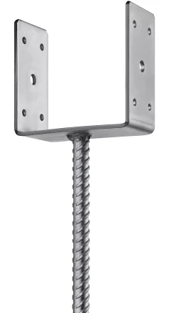 ЗУБР ОС-U, 121 x 120 x 60 мм, U-образное основание столба (310286-120) купить в Уфе