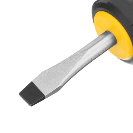 Отвертка SL6x38 мм, CrV, трехкомпонентная рукоятка Denzel 12201 купить в Уфе