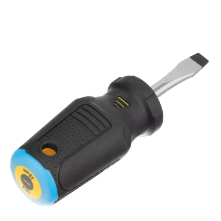 Отвертка SL6x38 мм, CrV, трехкомпонентная рукоятка Denzel 12201 купить в Уфе