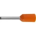 Наконечник СВЕТОЗАР штыревой, изолированный, для многожильного кабеля, оранжевый, 0,5 кв. мм, 25шт 49400-05 купить в Уфе