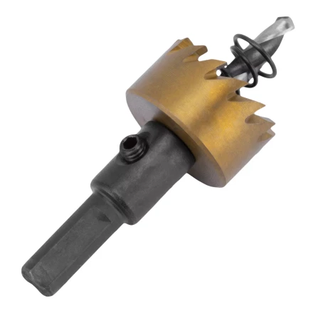 Коронка по металлу HSS, 25 мм, нитридтитановое покрытие Denzel 724104 купить в Уфе