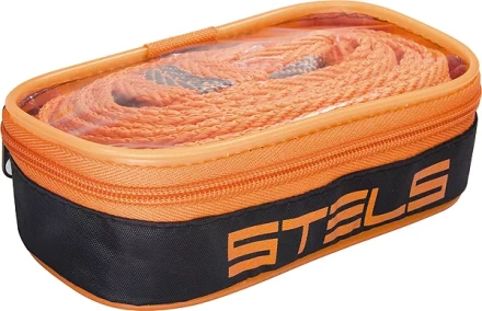 Трос буксировочный 3,5 тонны 2 крюка сумка на молнии STELS Россия 54379 купить в Уфе