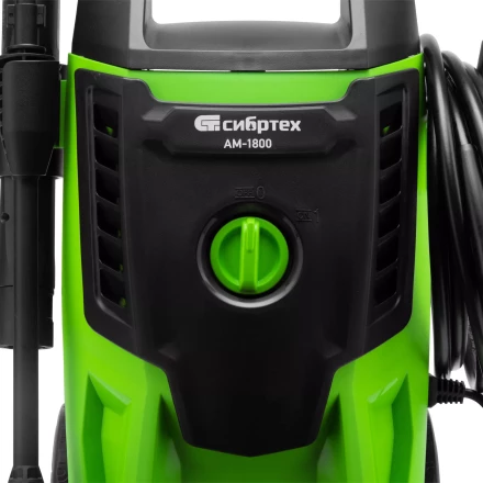 Моечная машина высокого давления Сибртех АМ-1800 58226, 1800 Вт, 140 бар, 350 л/ч, колесная купить в Уфе
