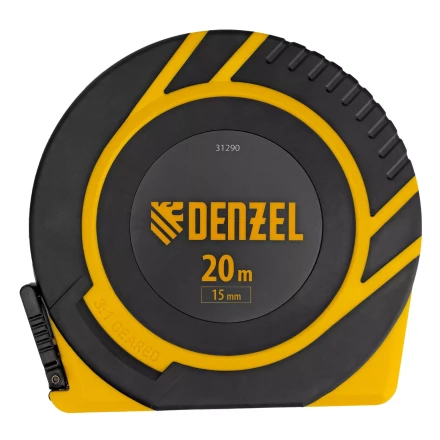 Рулетка геодезическая Denzel 20 м х 15 мм, закрытый корпус, фиберглассовая лента, 31290 купить в Уфе