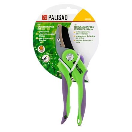 Секатор с наковальней Palisad, 200 мм, двухкомпонентные рукоятки, 605518 купить в Уфе