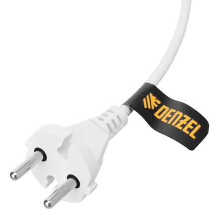 Шнур сетевой Denzel Energy Series, ПВС, 1,5 м, 2 x 1 мм, с неразборной вилкой, белый, 3 м, 37660 купить в Уфе