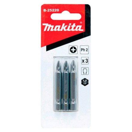 Биты Makita PH2 50мм 3шт (B-25220) купить в Уфе