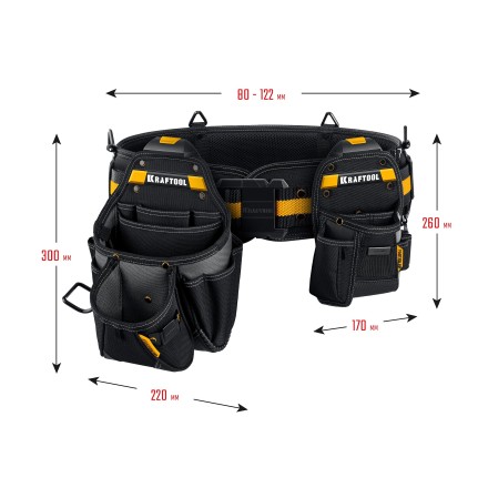 Пояс монтажника KRAFTOOL 38762 купить в Уфе