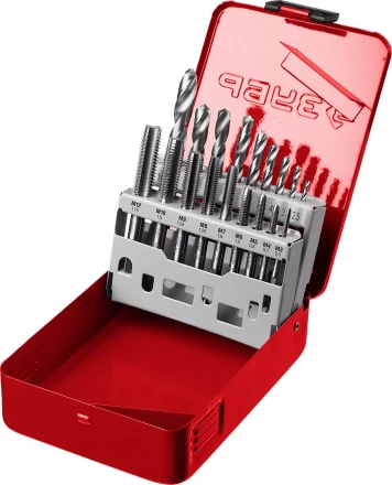 Наборы метчиков и плашек в металлическом боксе серия МАСТЕР купить в Уфе