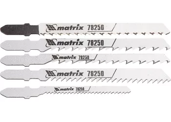 Набор полотен для электролобзика по дереву 5шт MATRIX Professional 78250 купить в Уфе
