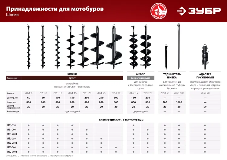 Мотобур (бензобур) со шнеком МБ1-200 Н серия МАСТЕР купить в Уфе