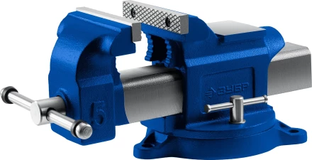 Тиски ЗУБР &quot;ЭКСПЕРТ&quot; индустриальные поворотные, 125мм 32703-125 купить в Уфе