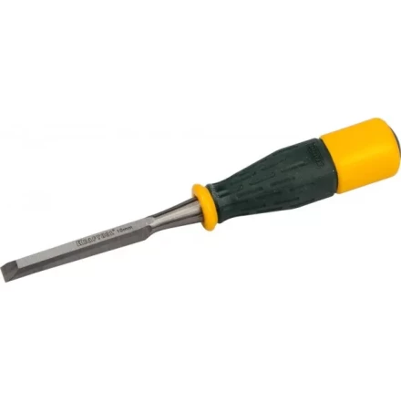 Стамеска KRAFTOOL &quot;EXPERT&quot; упрочненное полотно, ударочпрочная двухкомп ручка, стальной затыльник для ударных работ,10мм 1815-10_z01 купить в Уфе