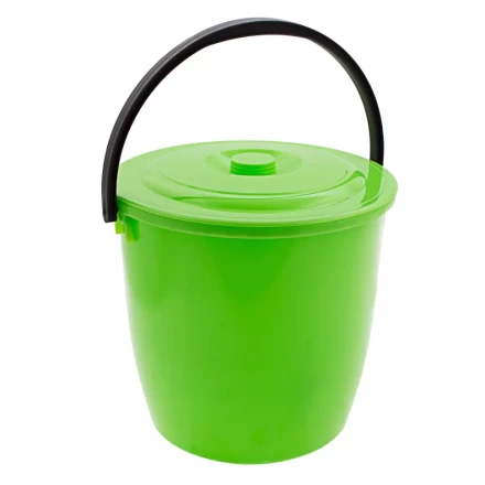 Ведро пластмассовое круглое 13 л, с крышкой, Light Elfe 92940 купить в Уфе