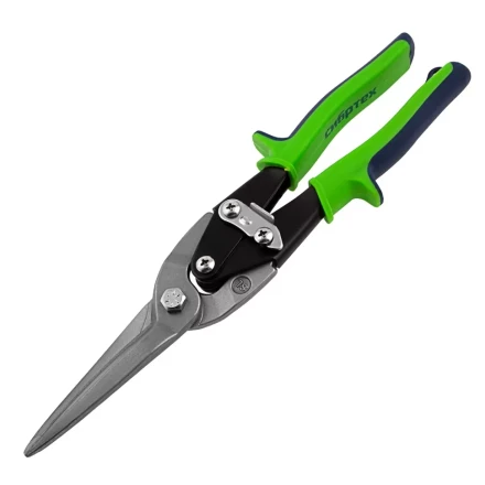 Ножницы по металлу Сибртех 78339, удлиненные, 285 мм, пряморежущие, двухкомпонентные обрезиненные рукоятки купить в Уфе