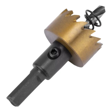 Коронка по металлу HSS, 26 мм, нитридтитановое покрытие Denzel 724105 купить в Уфе