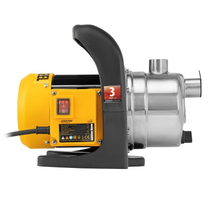 Садовый поверхностный насос Denzel GPL800Х 97302, 800 Вт, 3200 л/ч, подъем 42 м, нержавейка купить в Уфе