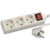 Удлинитель СВЕТОЗАР электрический с заземлением, выключателем, евро, с защитными шторками, 3 гнезда, 5м SV-55035-5 купить в Уфе