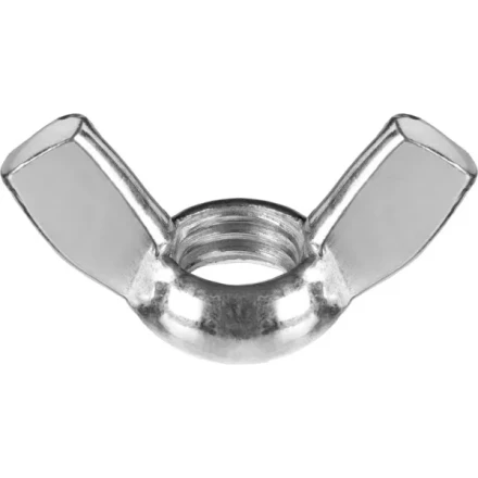 Гайка ЗУБР "МАСТЕР" барашковая, DIN 315, оцинкованная, M5, 5кг 303730-05 купить в Уфе