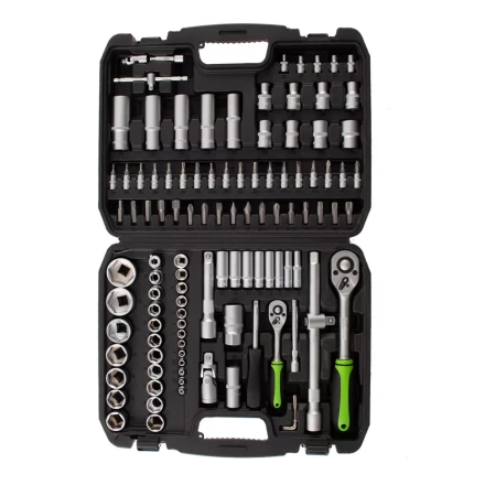 Набор инструмента 108 предметов, 1/2&quot;, 1/4&quot; Сибртех 13498 купить в Уфе