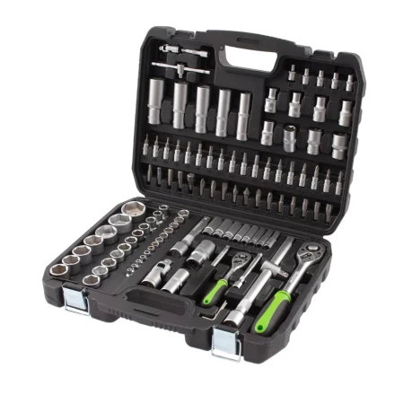 Набор инструмента 108 предметов, 1/2&quot;, 1/4&quot; Сибртех 13498 купить в Уфе