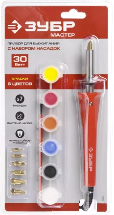 Приборы для выжигания с набором насадок и красками серия МАСТЕР купить в Уфе