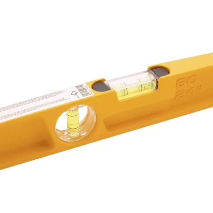 Уровень литой, 600 мм, 2 глазка, ударные площадки Denzel 34935 купить в Уфе