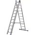 Лестница ЗУБР универсальная, трехсекционная со стабилизатором, 12 ступеней 38831-12 купить в Уфе