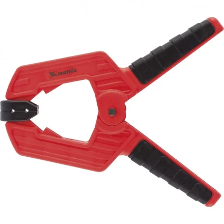 Струбцина клещеобразная 4 усиленная пластиковый корпус двухкомпонентные рукоятки 100 мм Matrix 20794 купить в Уфе
