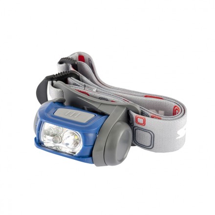 Фонарь налобный Sport ABS пластик CREE XP-E LED 3 Вт 120 Лм + 3 эко Led 8-18 часов 3хААА Stern 90569 купить в Уфе