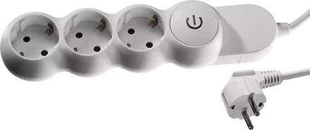 Удлинители электрические М700 3 гнезда с кнопкой серия МАСТЕР купить в Уфе